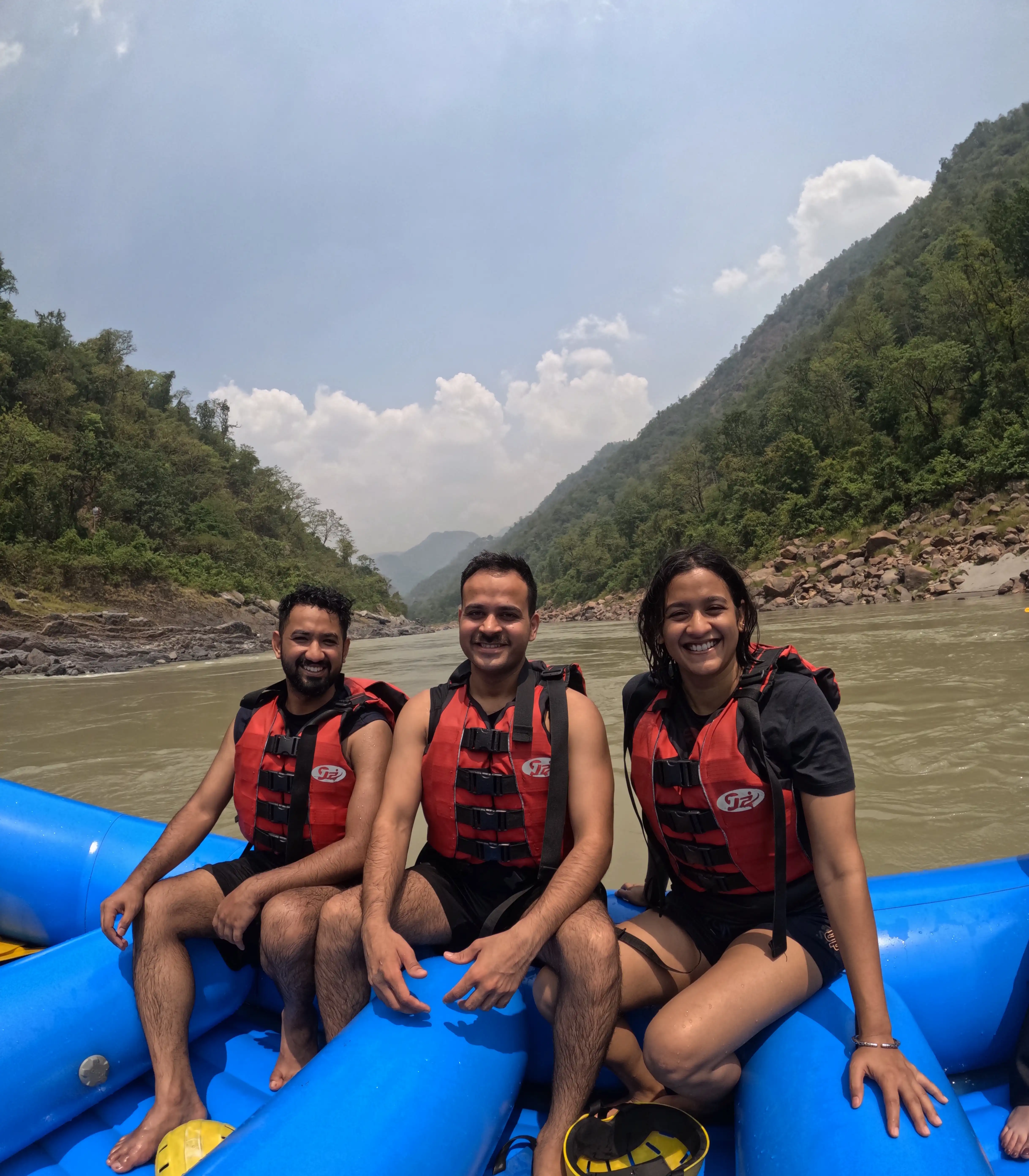 Shivalik Ganga Adventure rafting moment