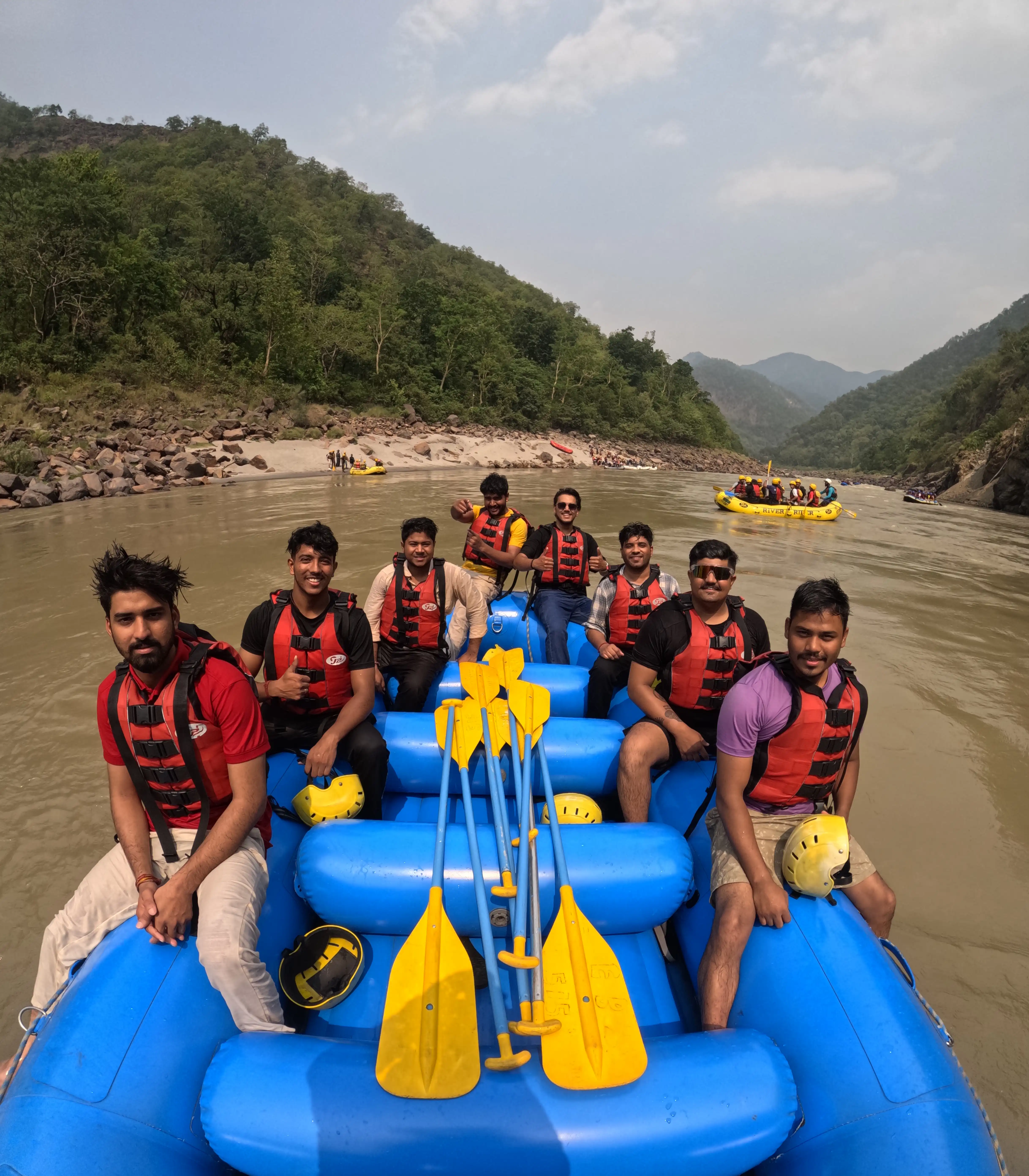Shivalik Ganga Adventure rafting moment