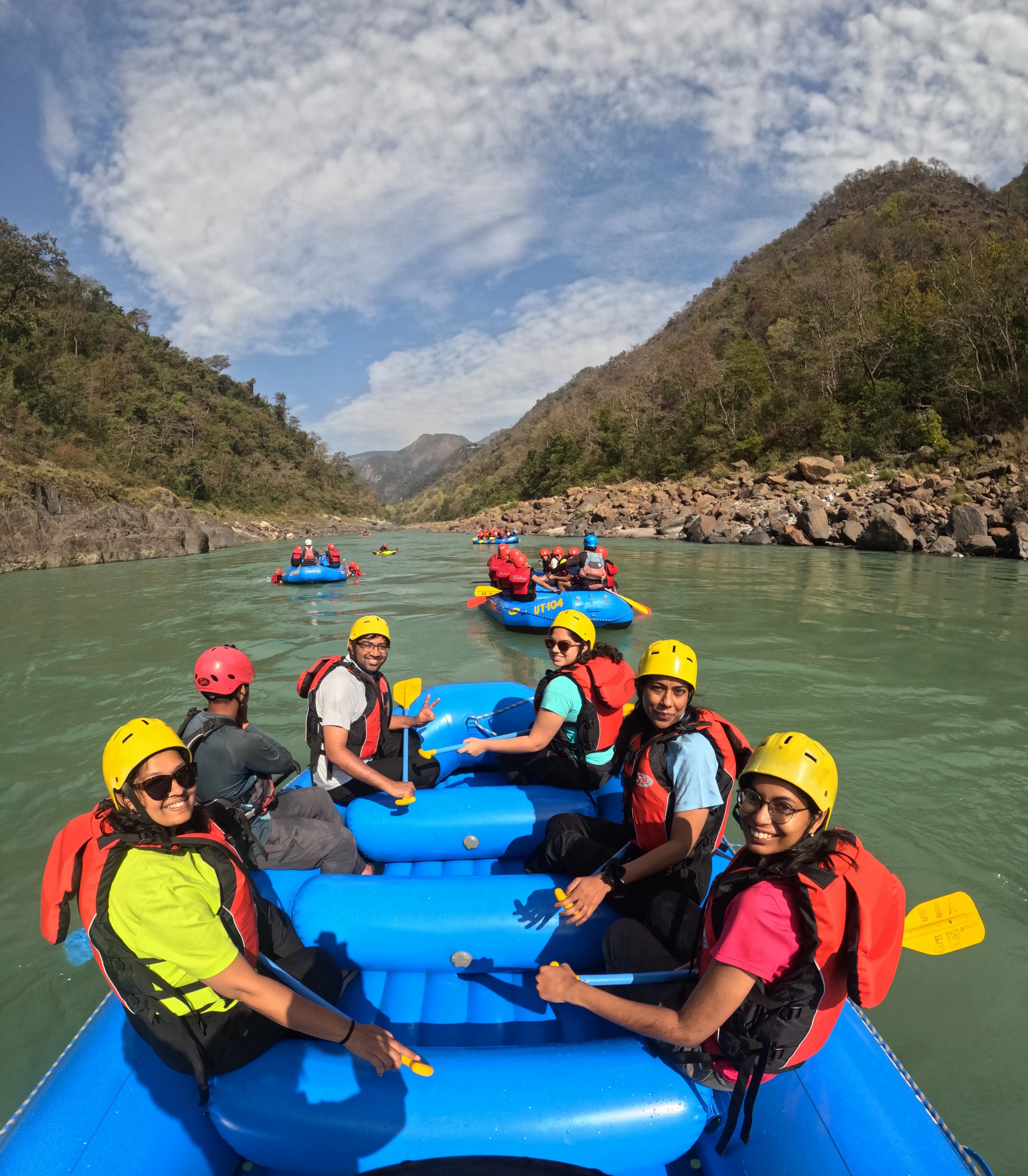 Shivalik Ganga Adventure rafting moment