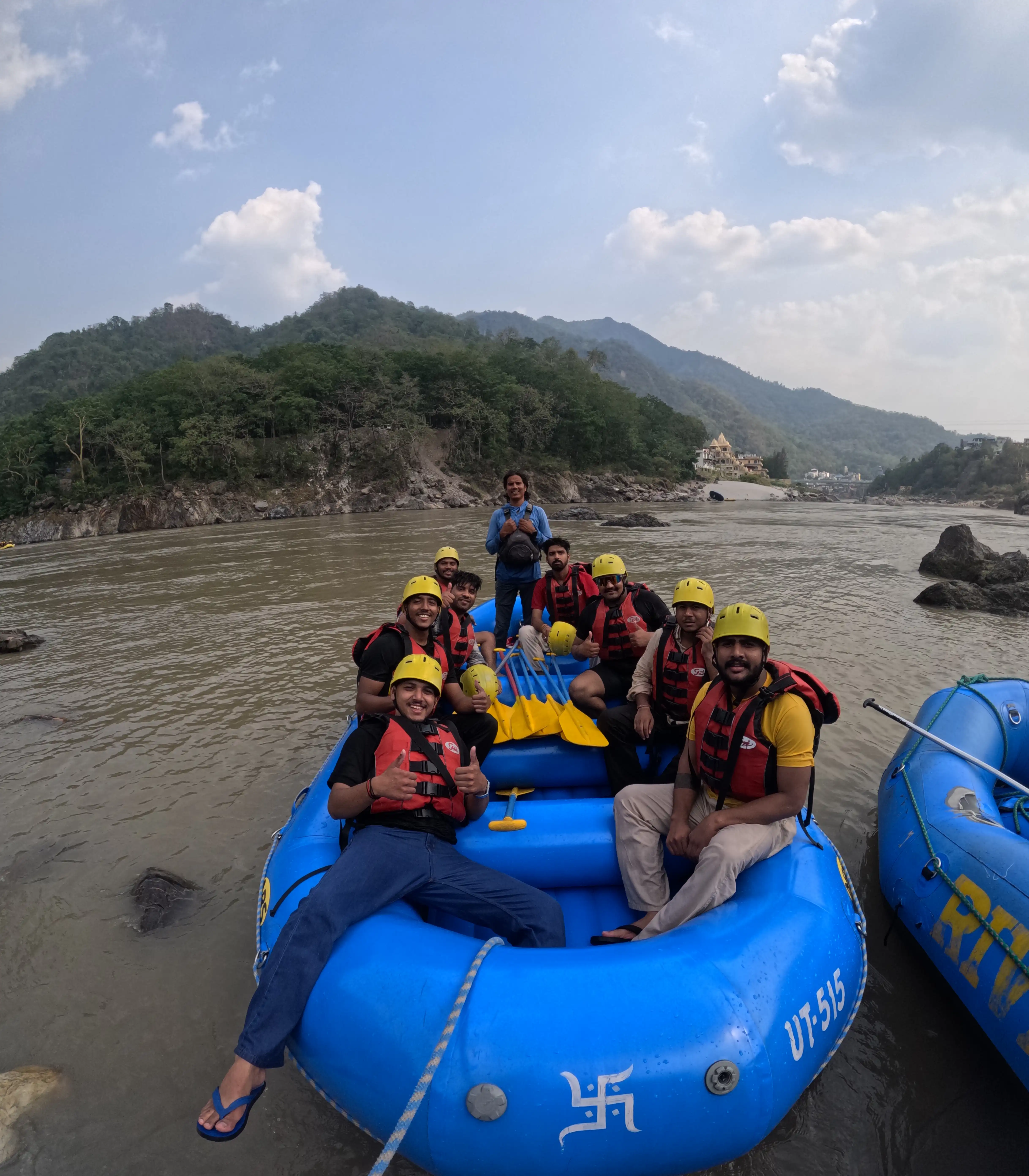Shivalik Ganga Adventure rafting moment