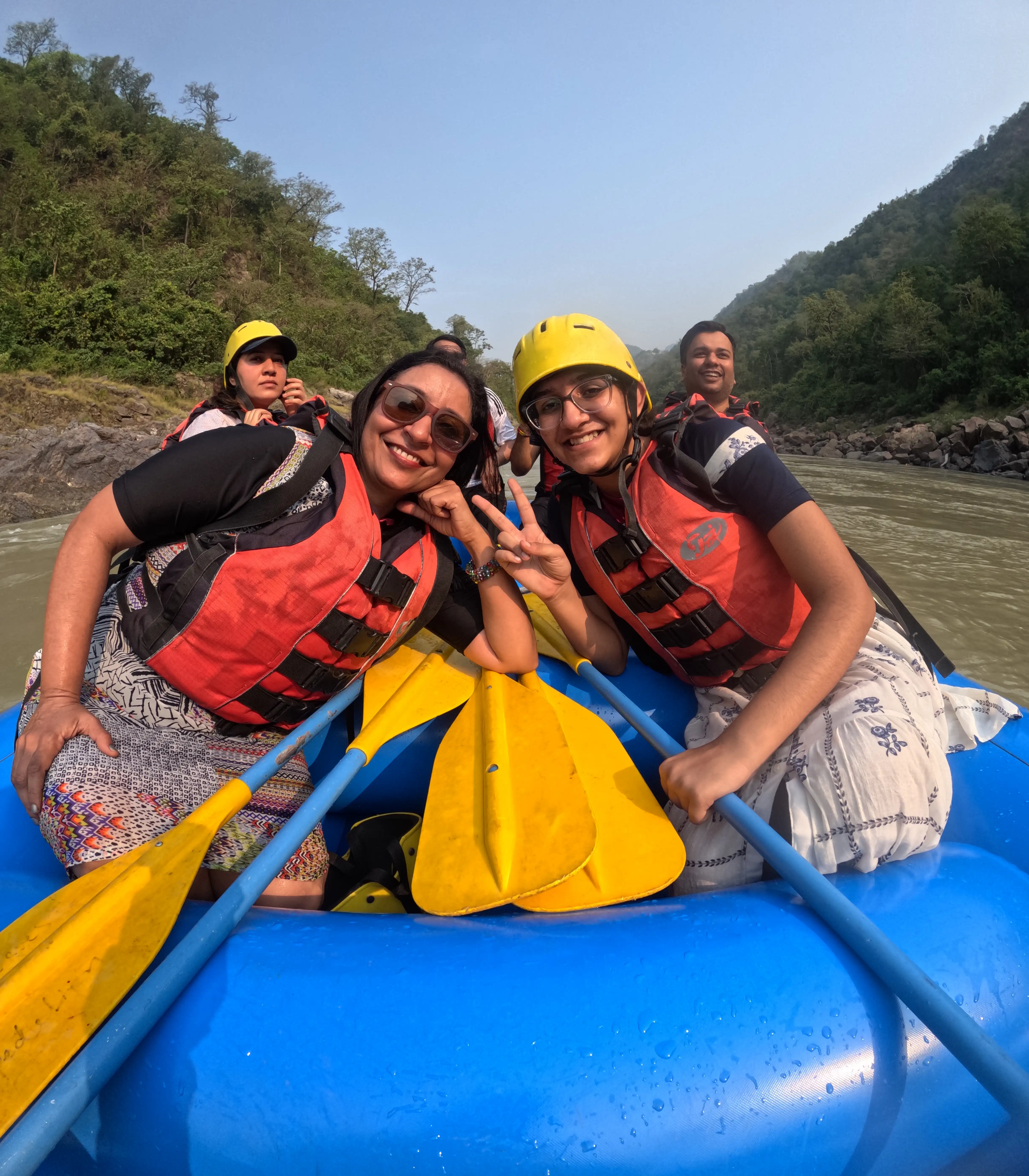 Shivalik Ganga Adventure rafting moment